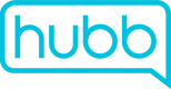 Hubb logos_Hubb logo outline - Blue