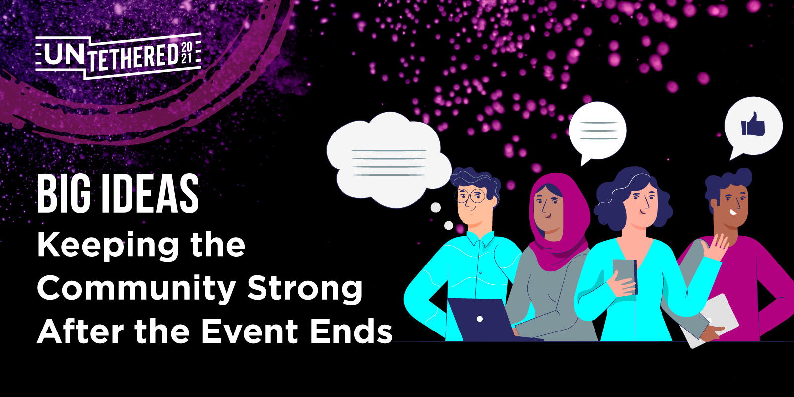 How to keep community strong after an event blog graphic